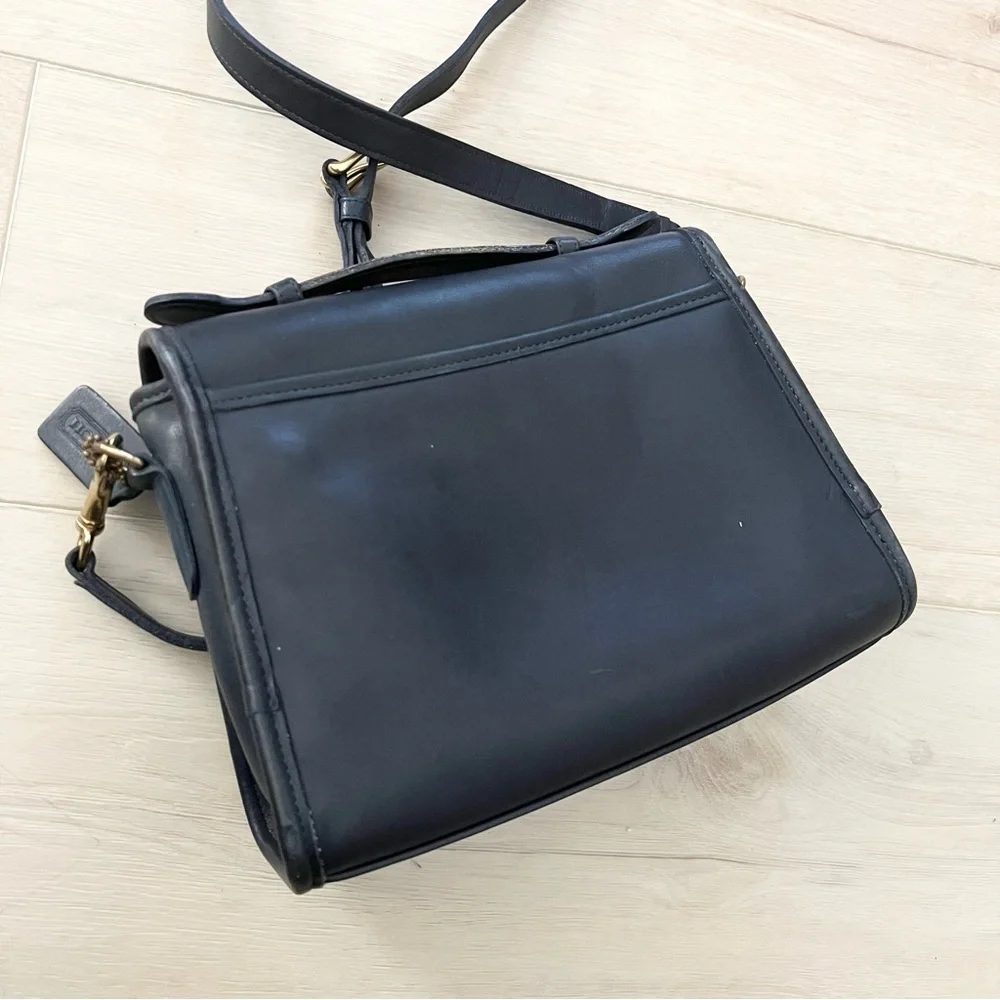 Vintage Navy Blue Coach Court Bag | Style 9870 - Picture 5 of 5